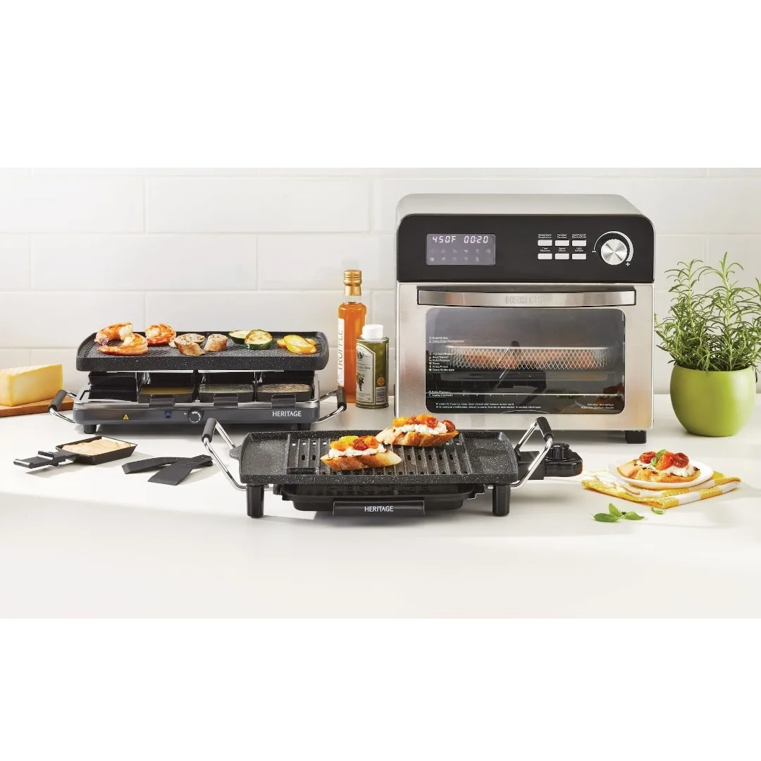 Heritage digital convention air fryer toaster oven silver image indicator(5)