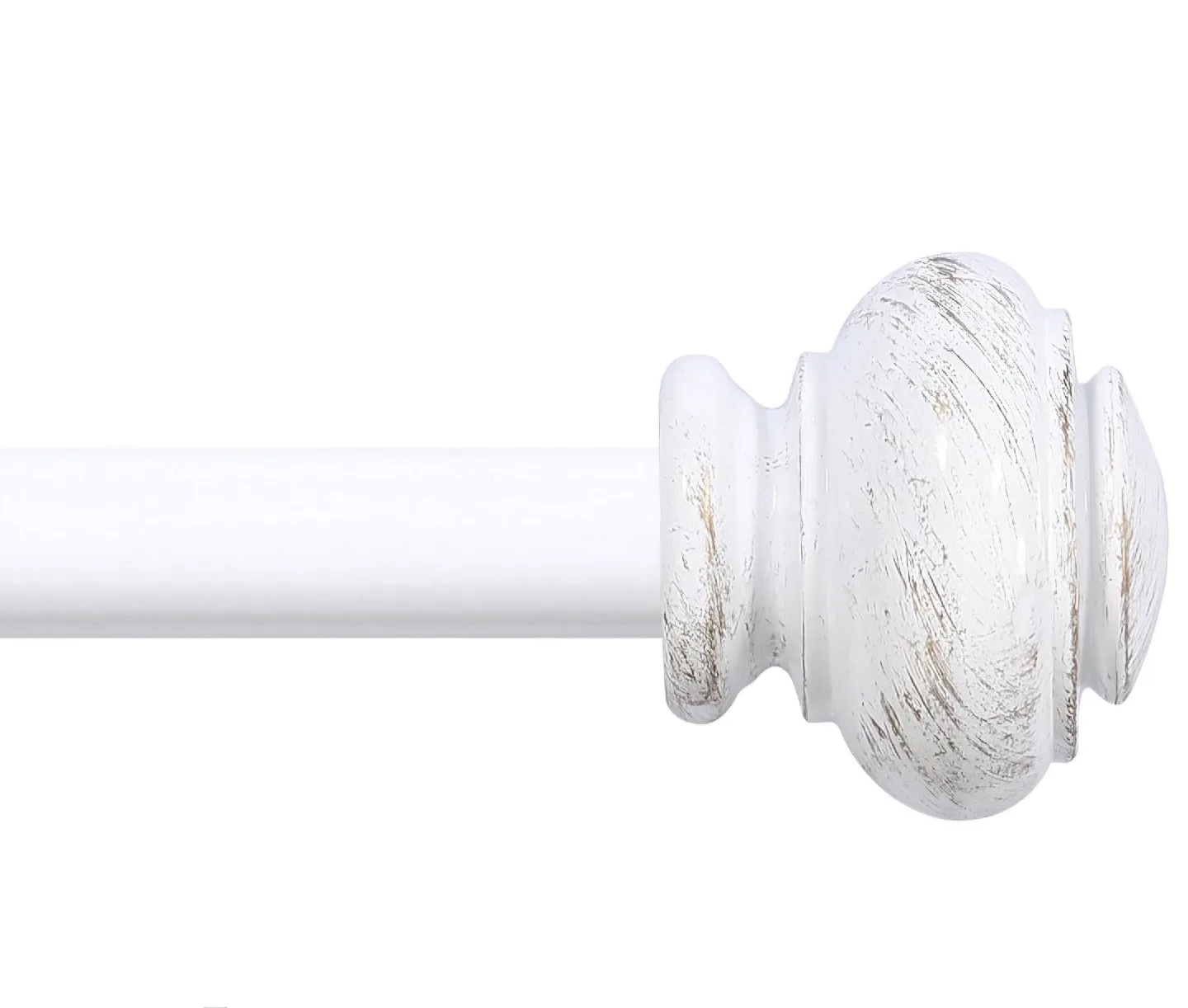 H.VERSAILTEX White Curtain Rods 16.2" to 121.8" 3/4" Diameter image indicator(2)