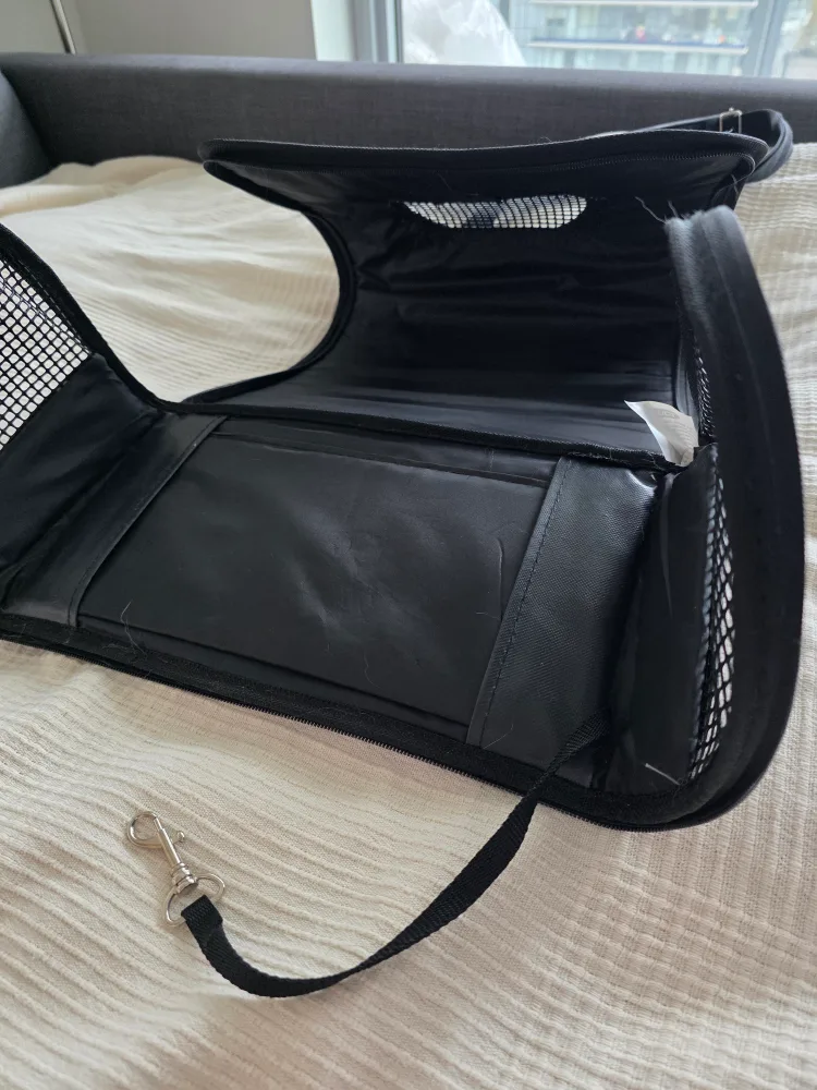 Zolux Pet Carrier - Black with Floral Design (15x9x9 in) image indicator(6)