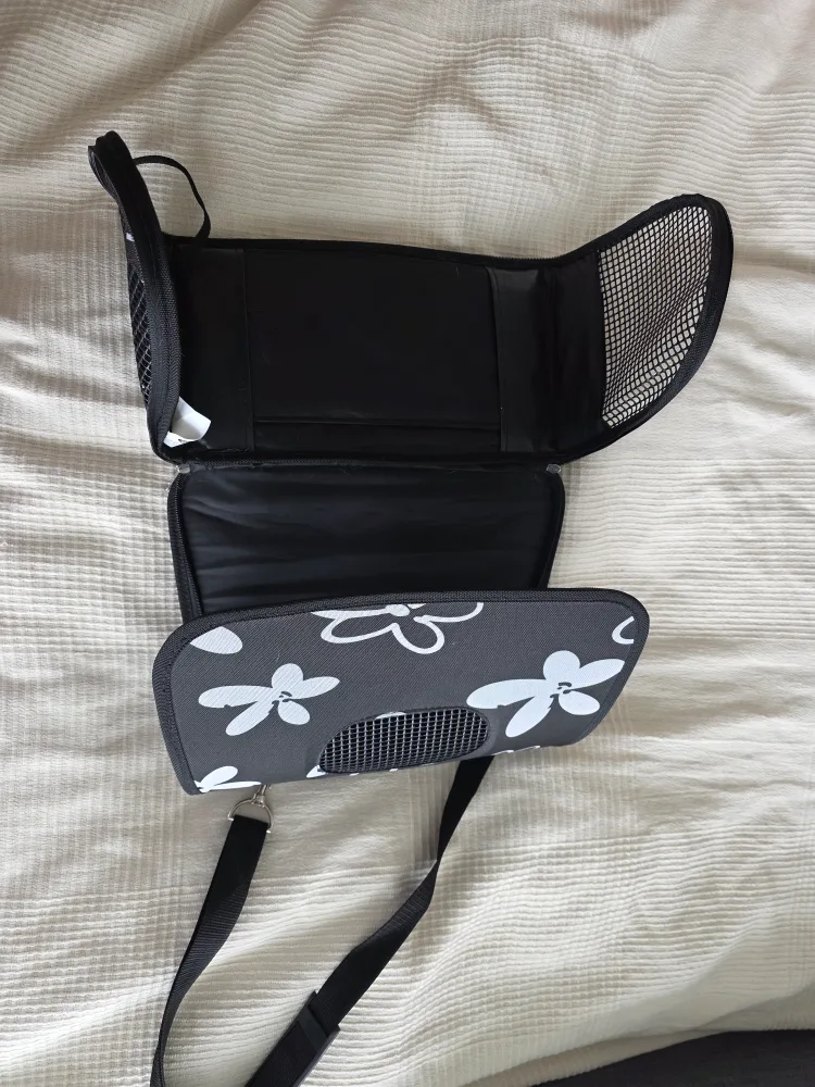 Zolux Pet Carrier - Black with Floral Design (15x9x9 in) image indicator(7)