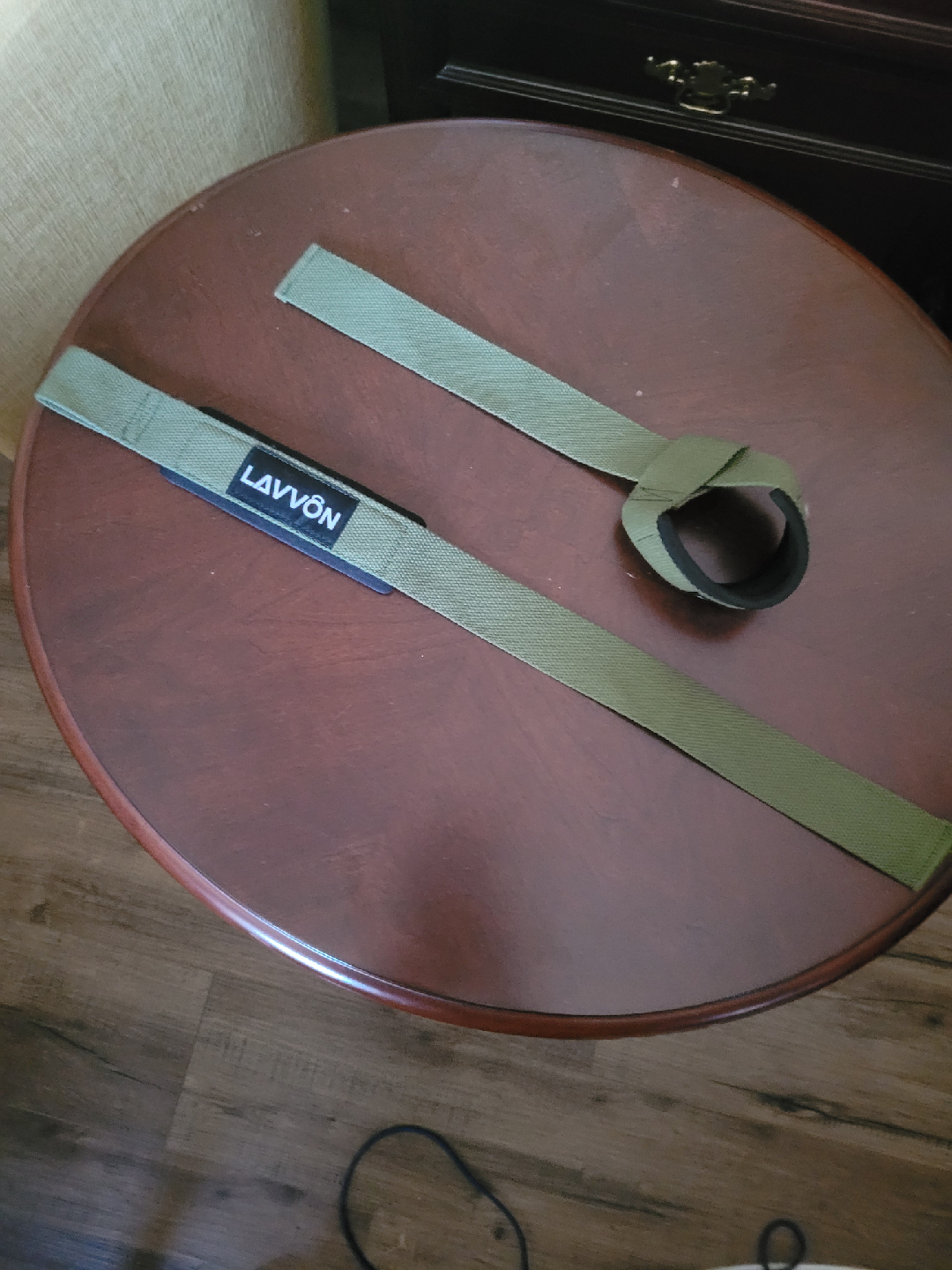 LAVVON Weight Lifting Straps - Olive Green