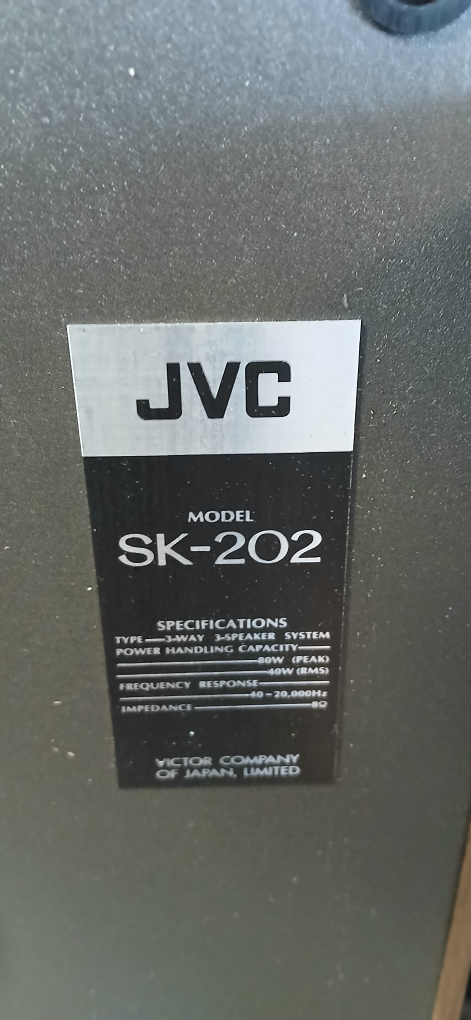 JVC SK-202 Speaker System - photo 3