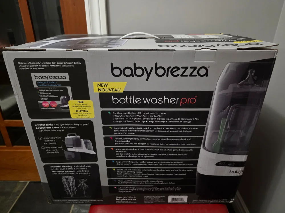 Baby Brezza Bottle Washer sterilizer Pro - New ! image indicator(4)