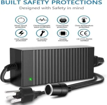 12V 12A Car Cigarette Lighter Power Supply Adapter image indicator(2)