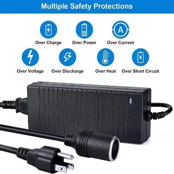 12V 12A Car Cigarette Lighter Power Supply Adapter image indicator(3)