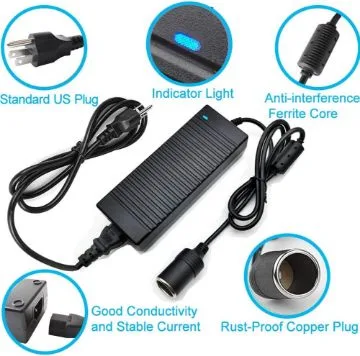 12V 12A Car Cigarette Lighter Power Supply Adapter image indicator(4)