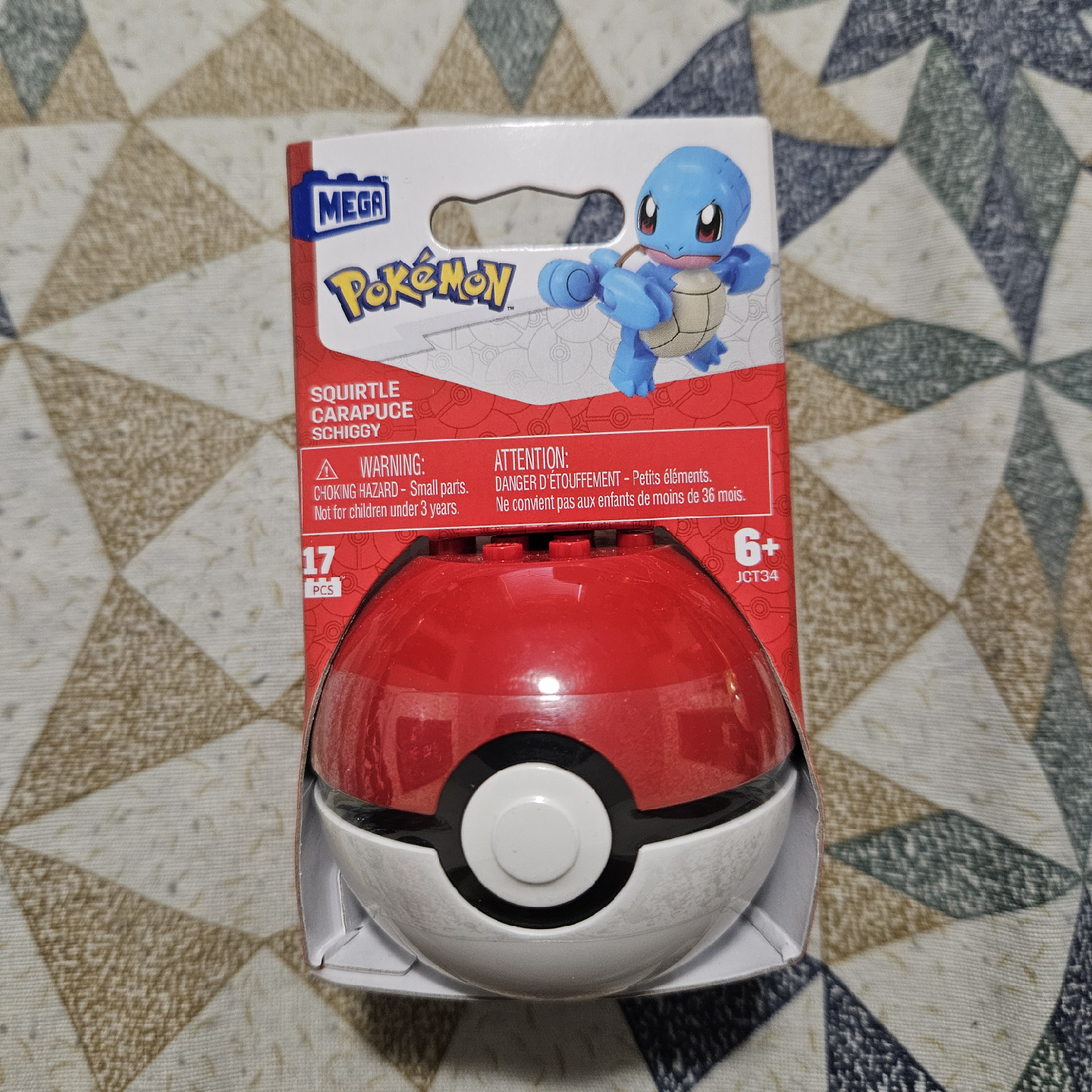 Mega Pokémon Squirtle Poké Ball Building Set - New