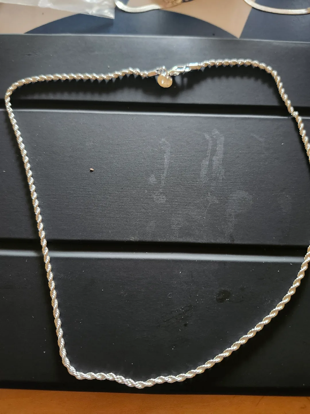 Sterling Silver 925 Rope Chain Necklace thumbnail