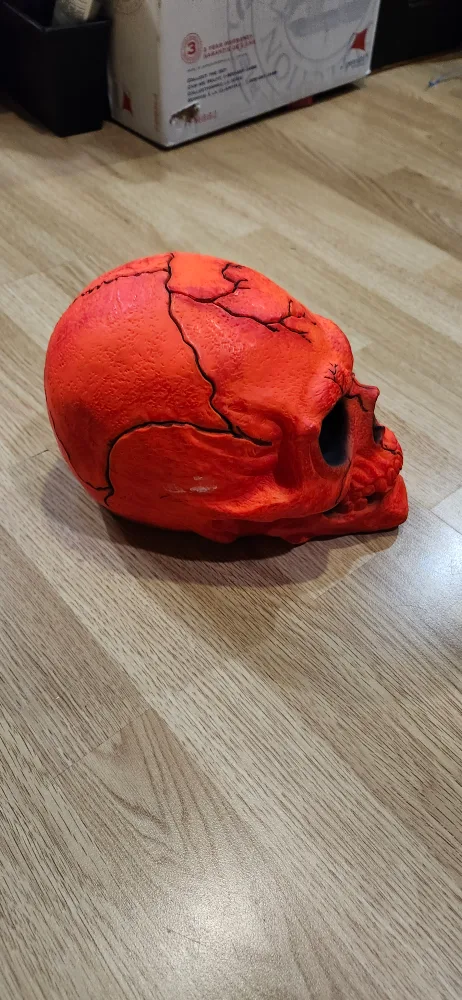 Orange Halloween Decorative Skull 💀 image indicator(3)