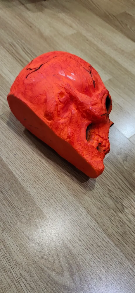 Orange Halloween Decorative Skull 💀 image indicator(4)