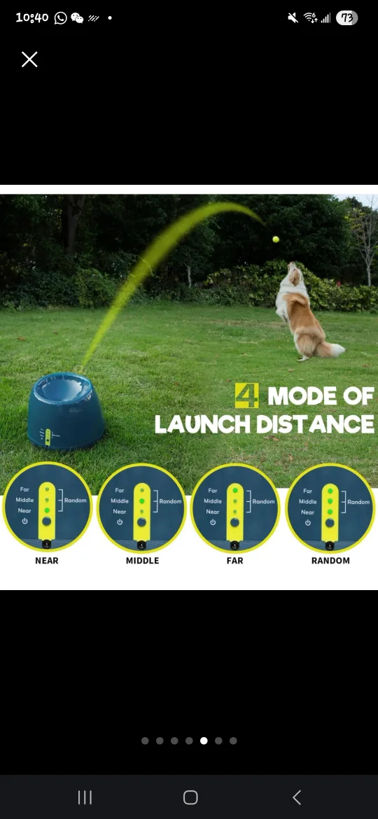PALULU Automatic Dog Ball Launcher image indicator(5)