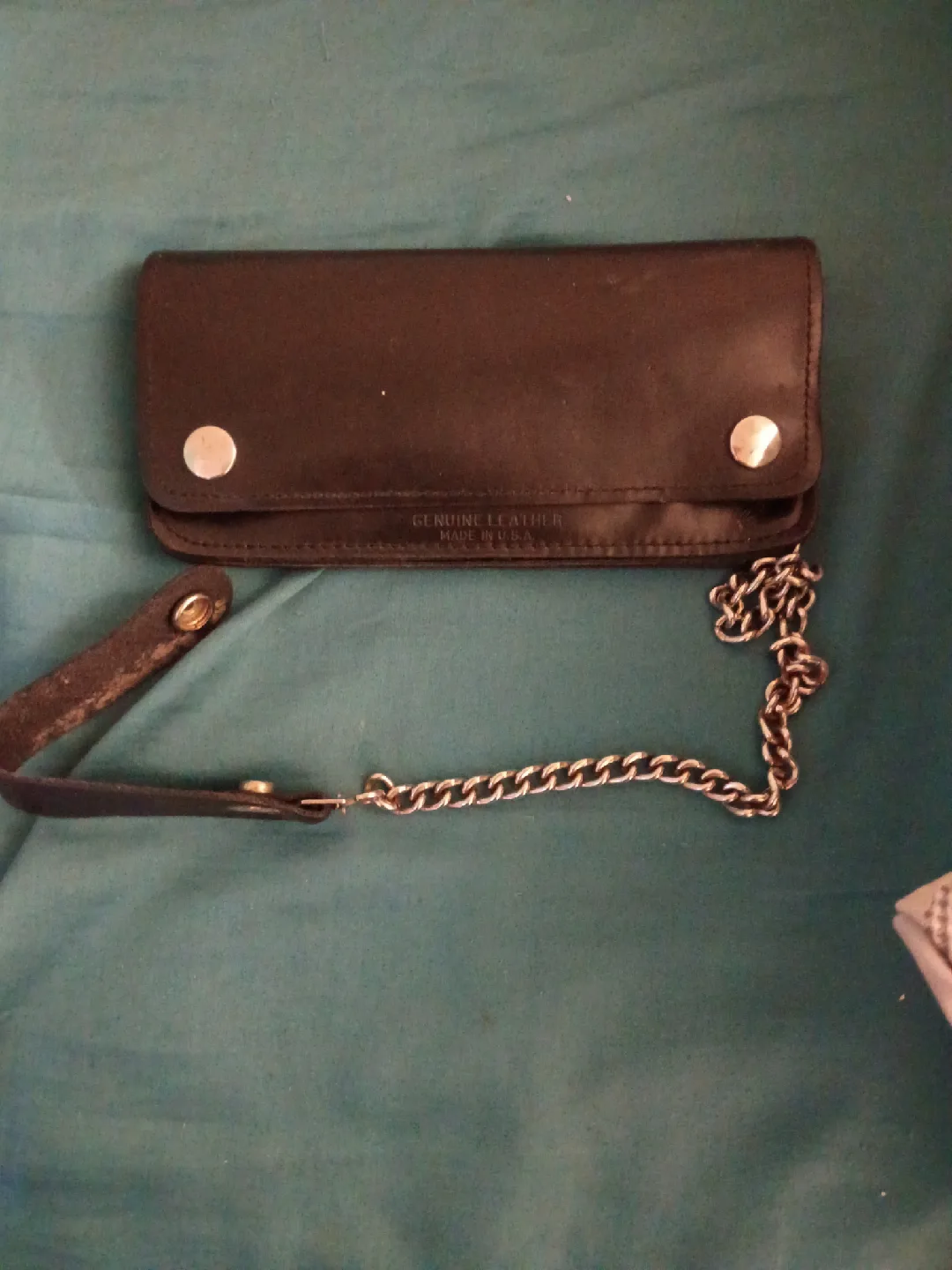 Leather Wallet with Chain thumbnail