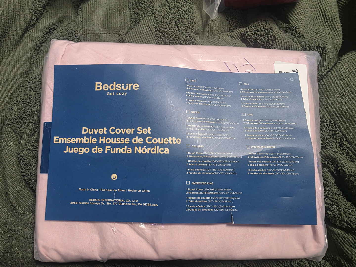 BedSure  Duvet Cover Set - Pink