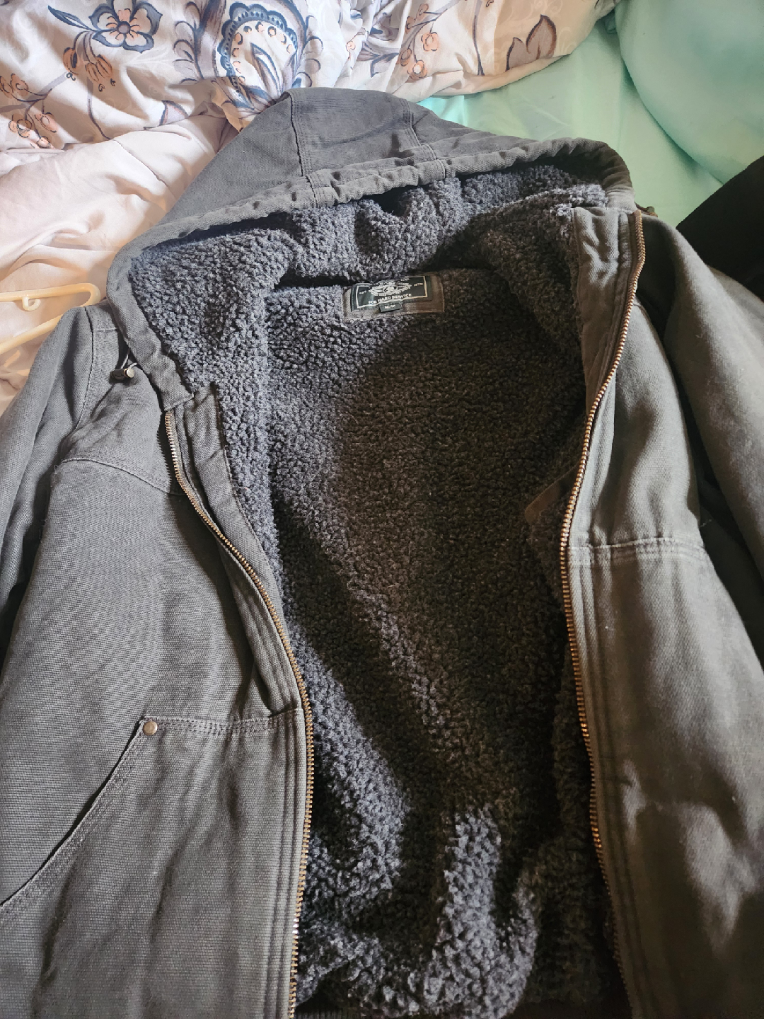 Dry Hard Service Grey Sherpa Lined Jacket
