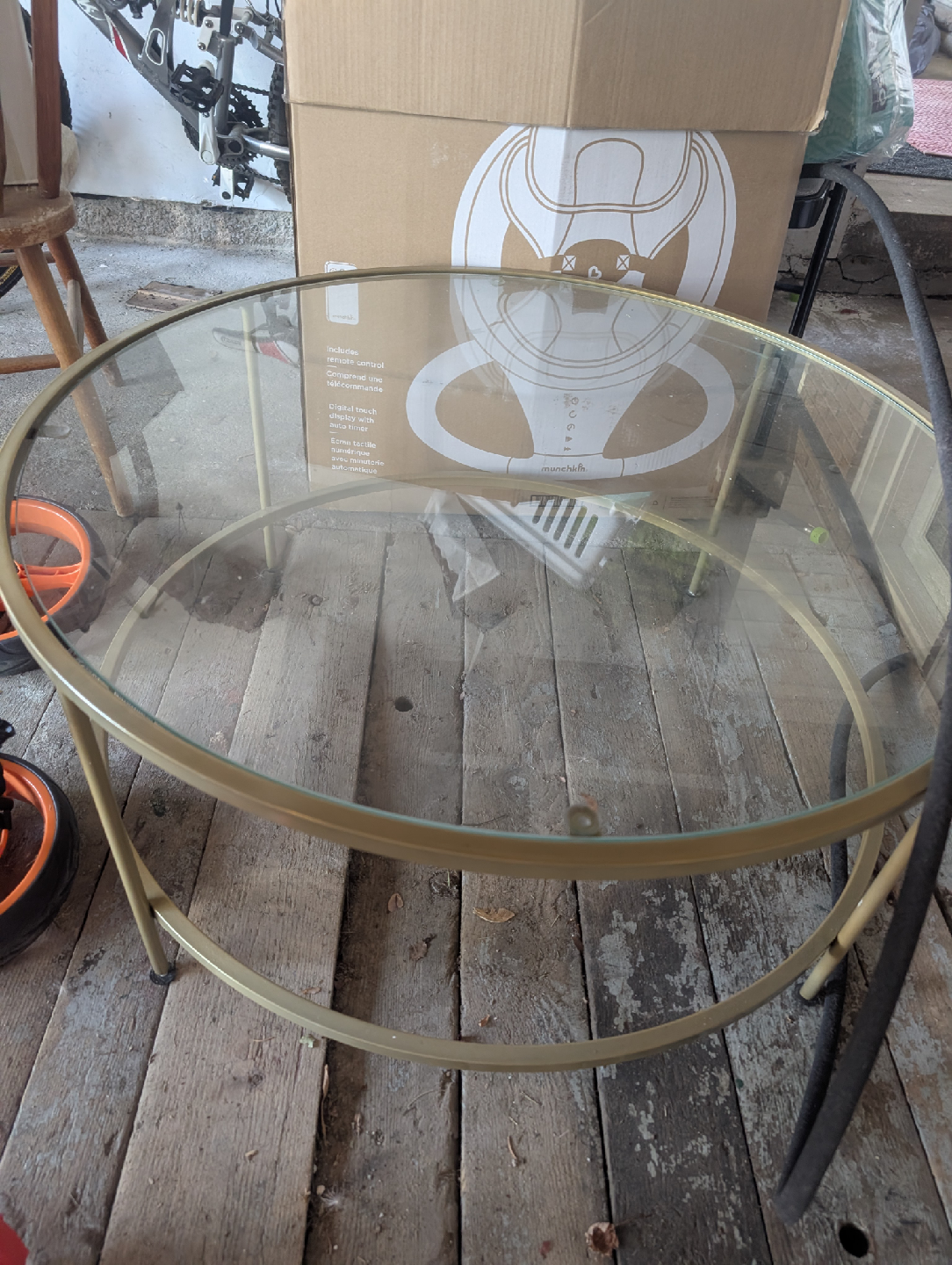 Ebern Designs Glass Top Coffee Table - photo 2