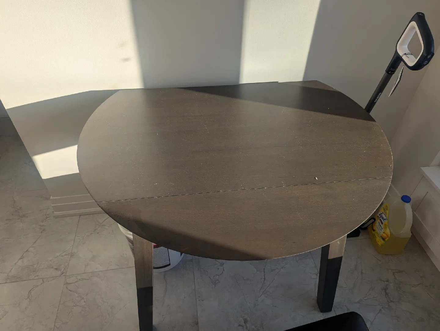 Dark Brown Dining Tables with 6 Chairs please read description thumbnail