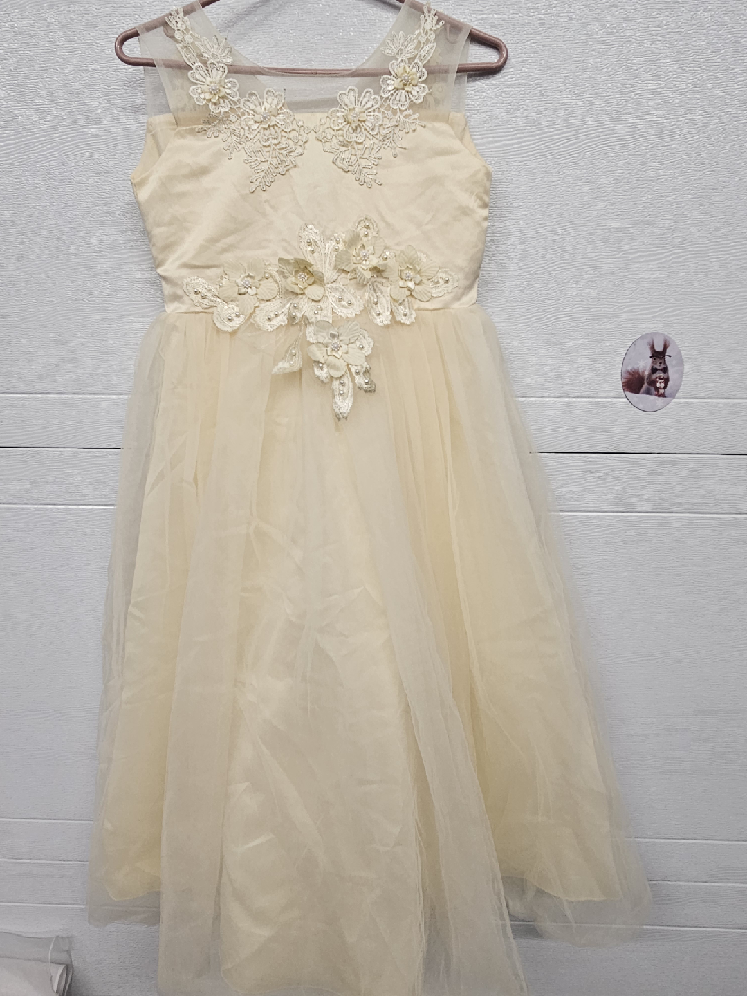 Wedding, First Communion..Dress with Floral Headpieces