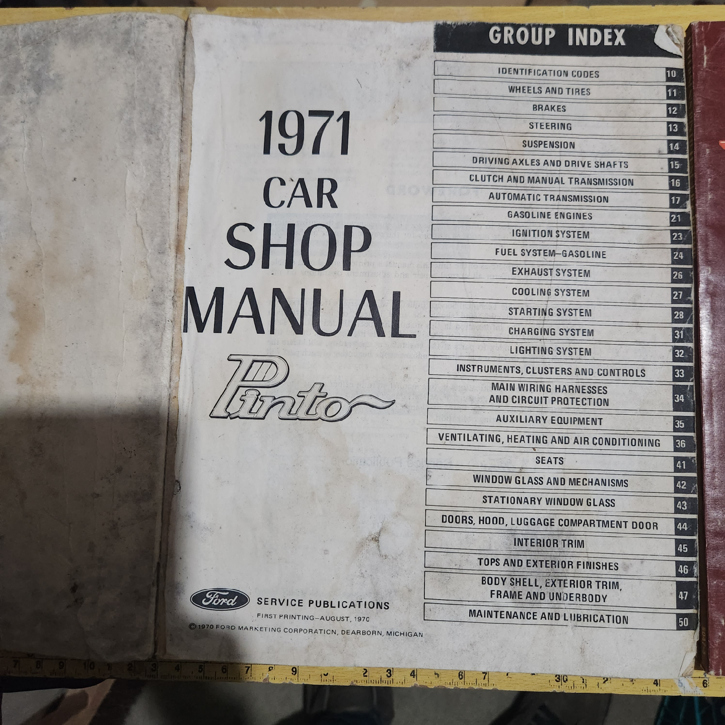 1971 Ford Pinto Car Shop Manual & Tune-Up Guide - photo 2