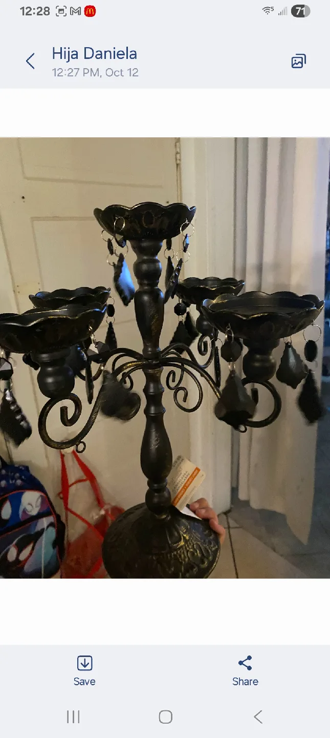 Black Metal Candelabra thumbnail