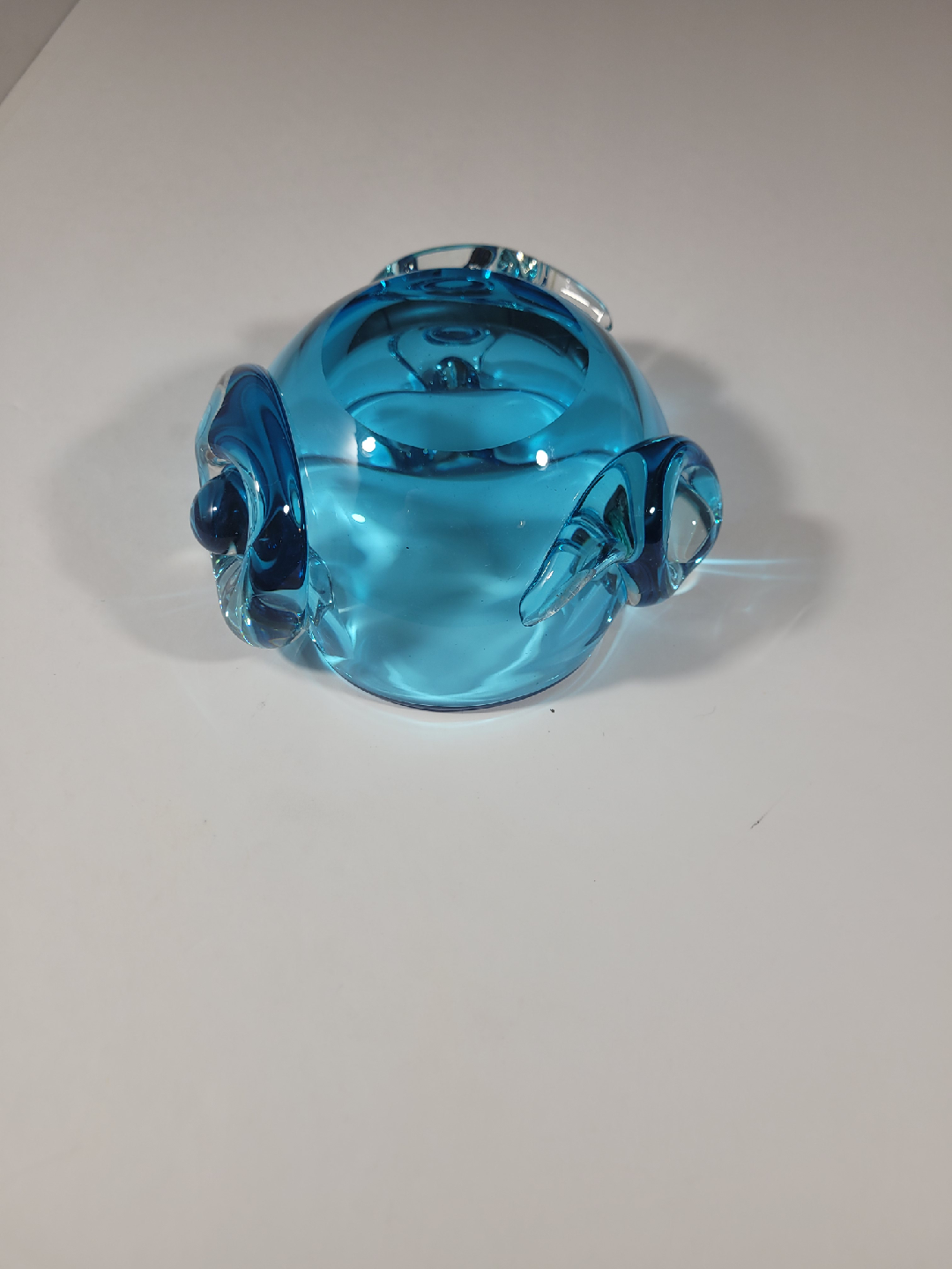 Blue Glass Ashtray - photo 4
