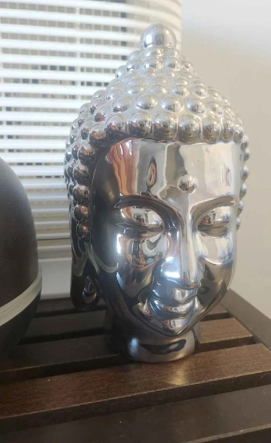 Silver Buddha Head Decor- Bouclair image indicator(2)