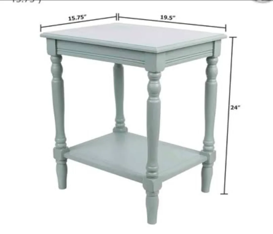 Decor Therapy  Accent Table, Blue image indicator(2)