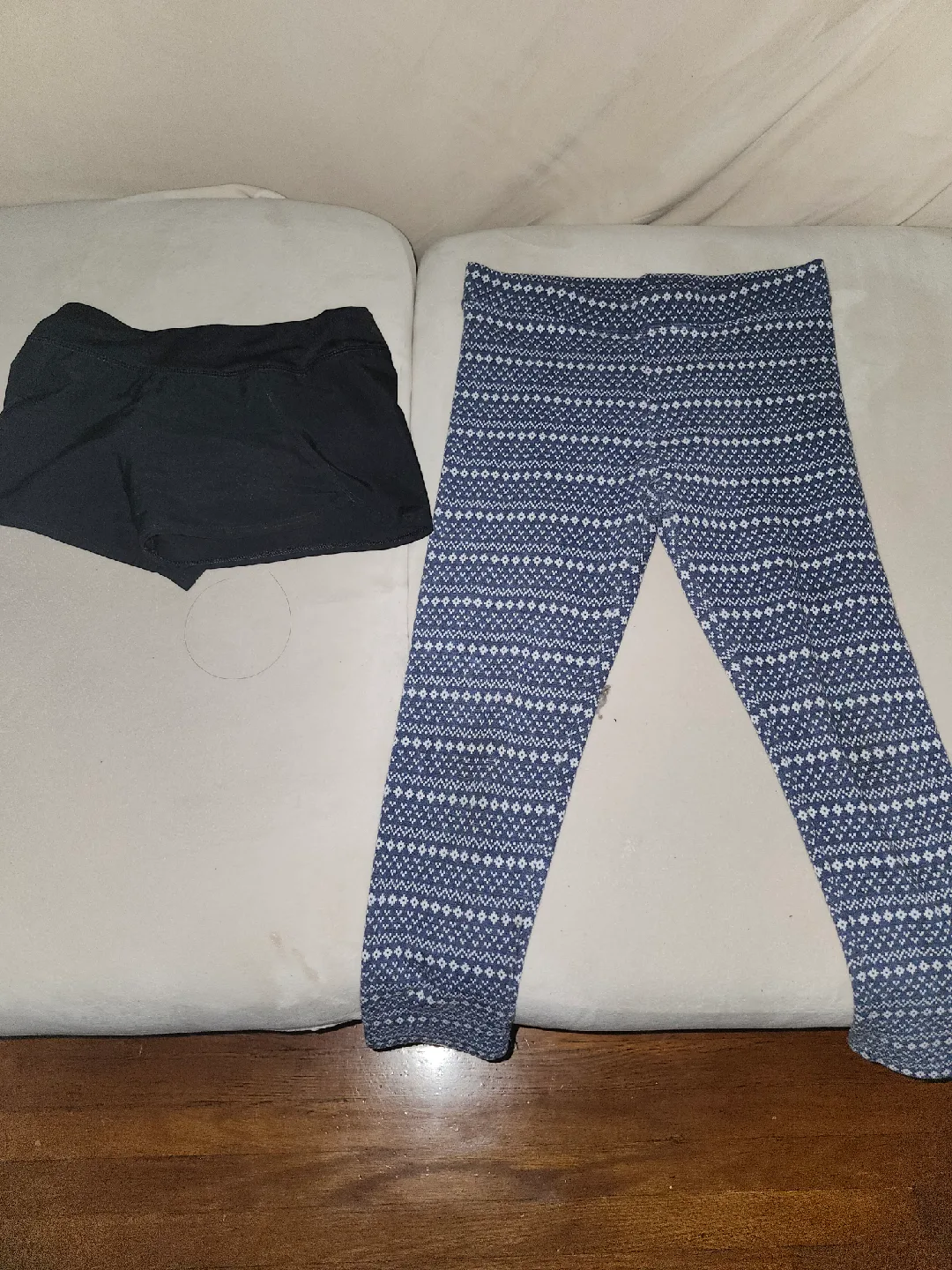 Athletic Shorts and Patterned Leggings thumbnail