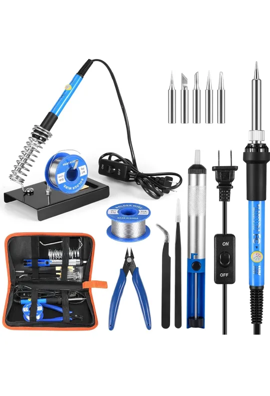 Soldering Iron Kit with Desoldering Pump thumbnail