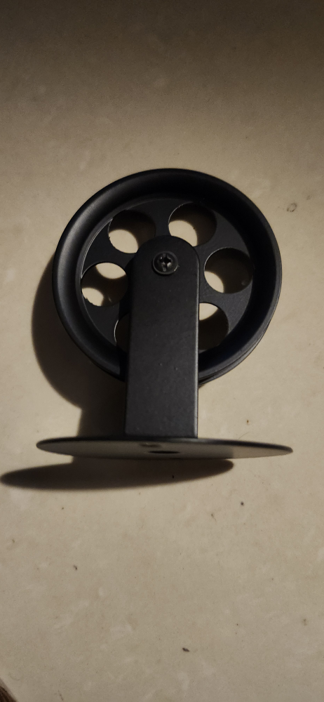 Lovefindahome Black Pulley Wheels (Set of 2)
