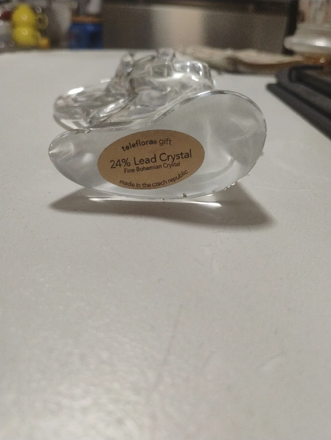 Teleflora 24% Lead Crystal Angel Figurine image indicator(2)