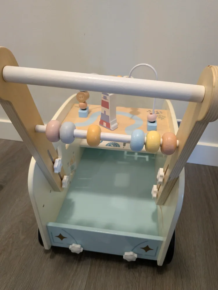 ROBOTIME Wooden Baby Walker - Vacation Bus image indicator(7)