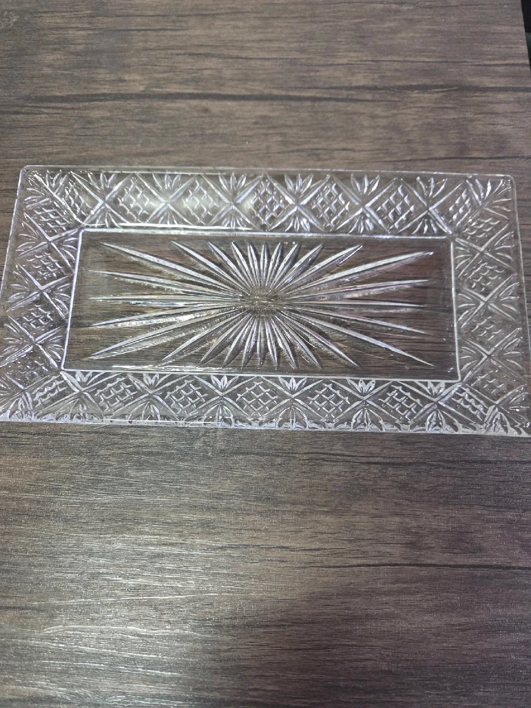 Decorative Clear Glass Tray image indicator(2)