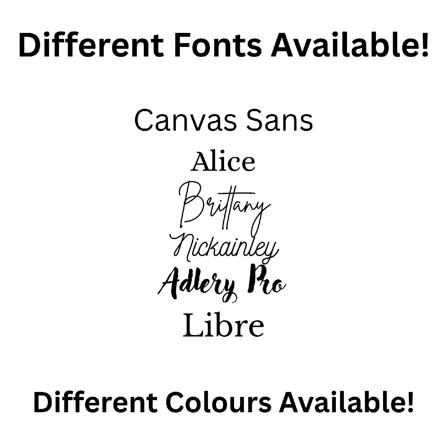 Custom Stickers - Different Fonts & Colours Available image indicator(2)