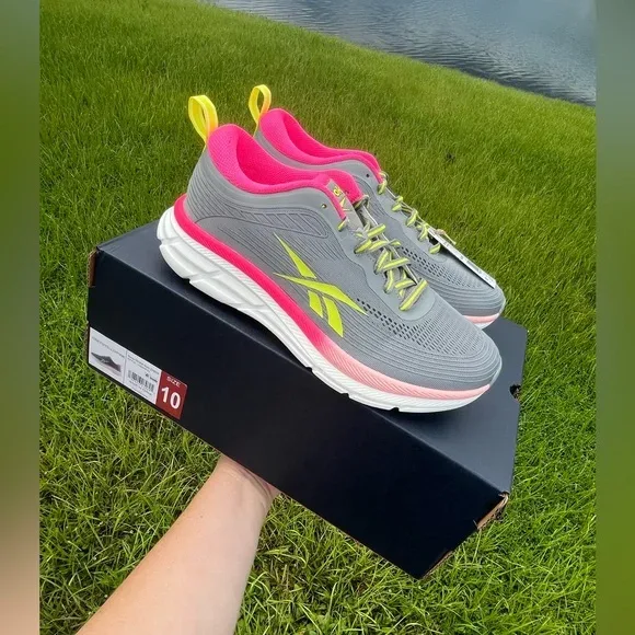Reebok Road Stride Grey/Yellow/Pink Size 10 (New) image indicator(7)