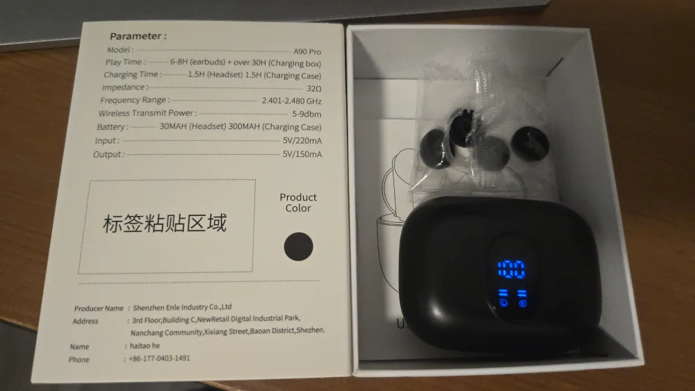 Btootos A90 Pro Wireless Earbuds image indicator(2)