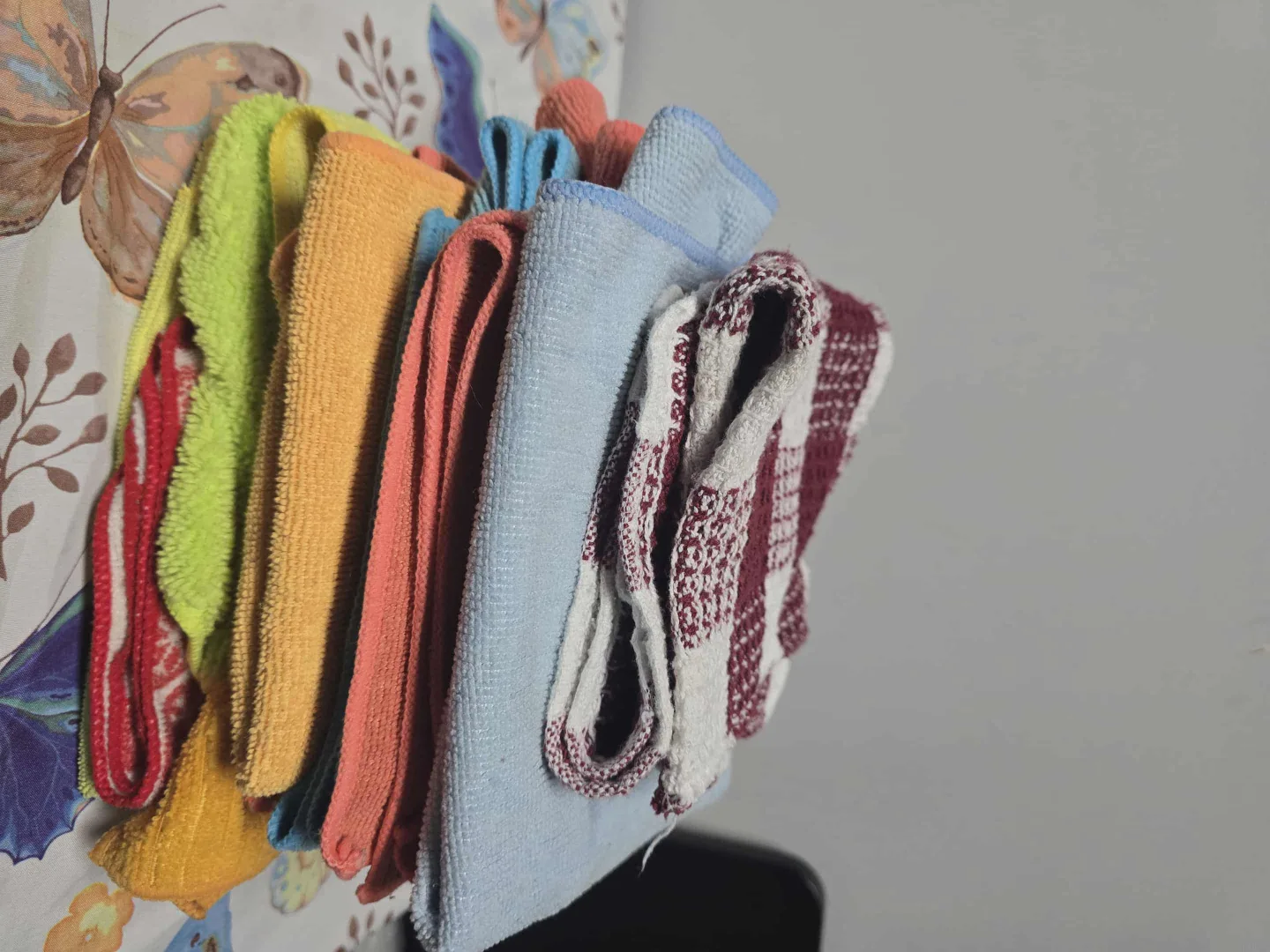 drying mats and microfiber clothes