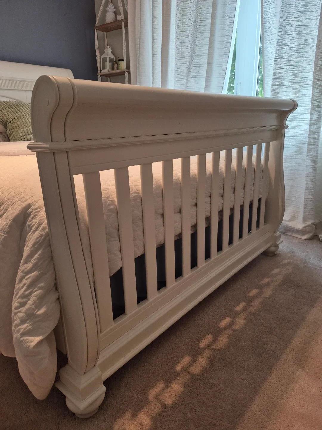 White Double Bed Frame Only image indicator(3)