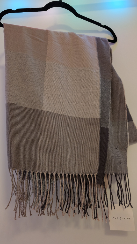 Love & Lore Plaid Scarf - Neutral Tones - photo 2