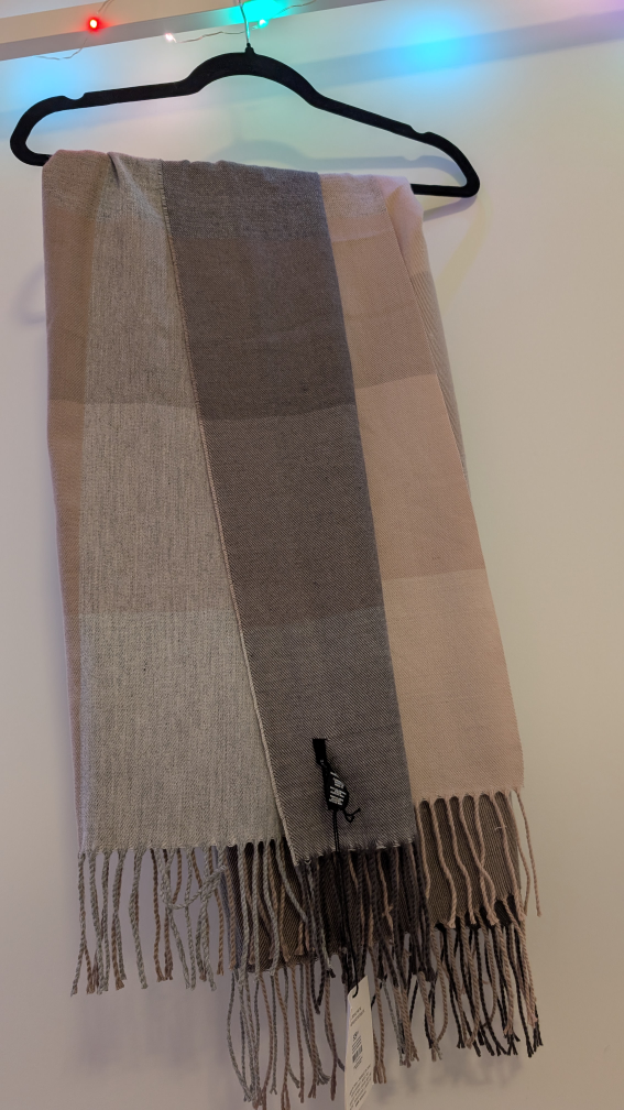 Love & Lore Plaid Scarf - Neutral Tones - photo 3