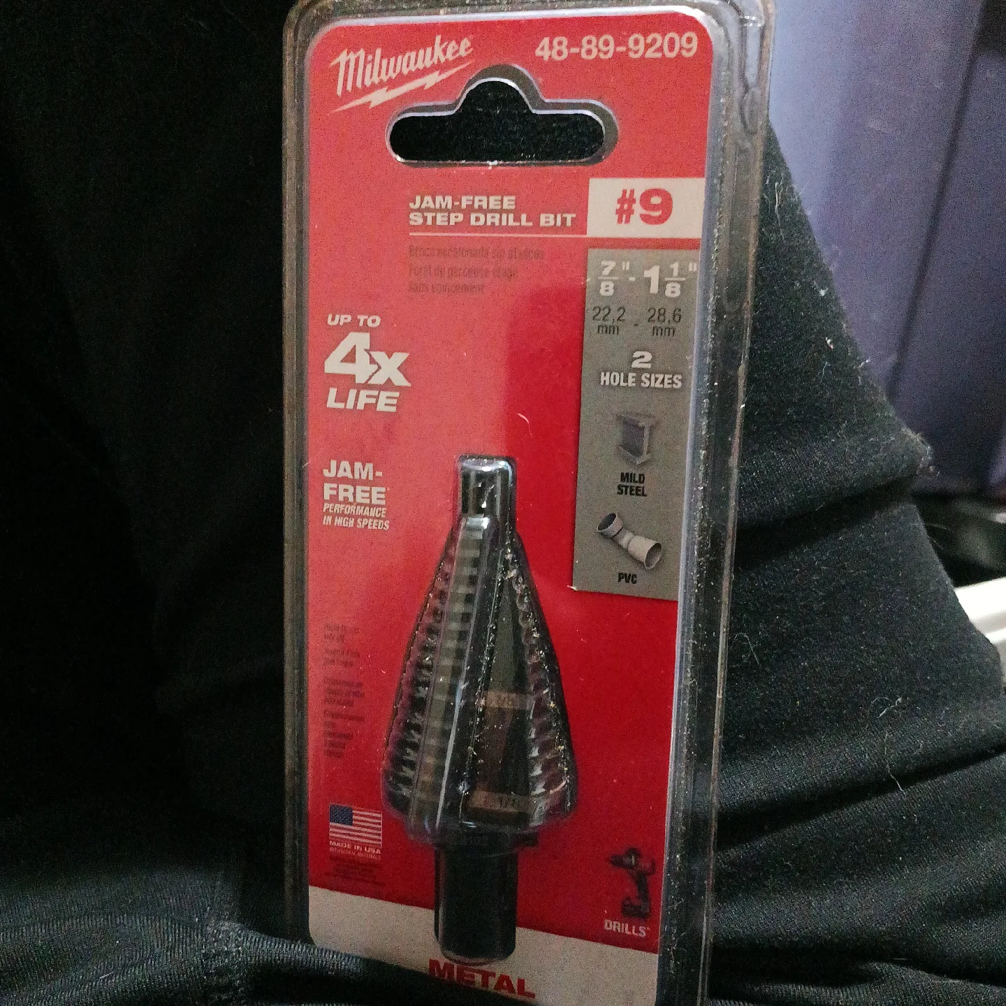 Milwaukee Jam-Free Step Drill Bit #9