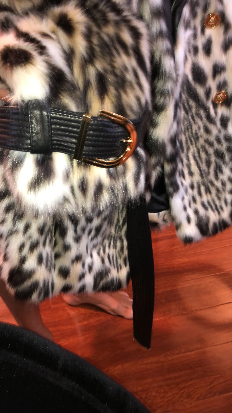 NEW Versace Leopard Print Coat image indicator(2)