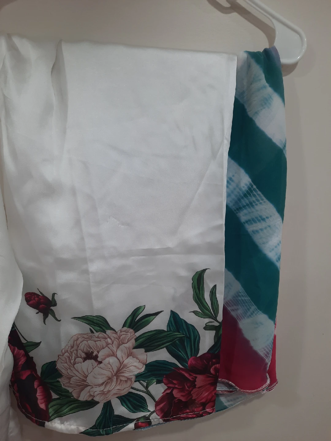 Floral Print Salwar Kameez Suit - White - photo 3