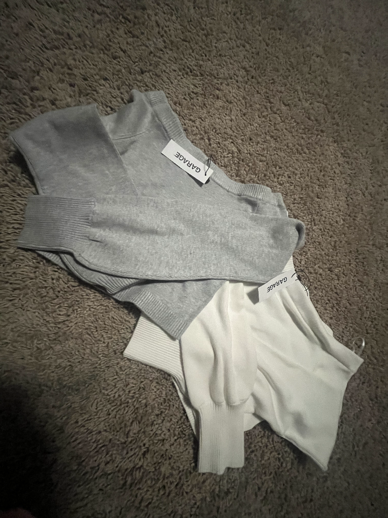 garage off the shoulder tops