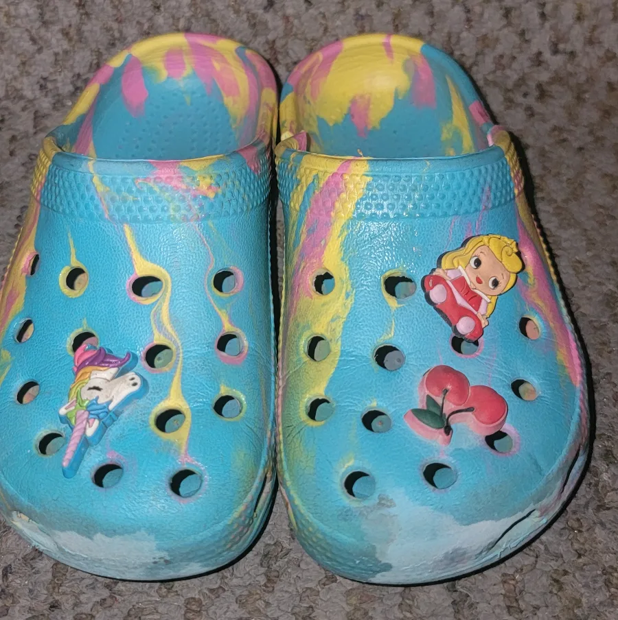 Crocs Kids' Classic Tie Dye Clog - Size 9 thumbnail