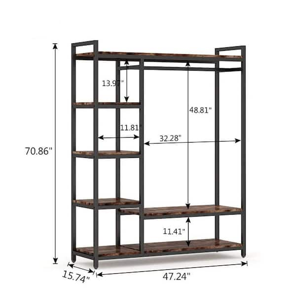 Industrial Open Wardrobe / Shelving Unit - photo 4
