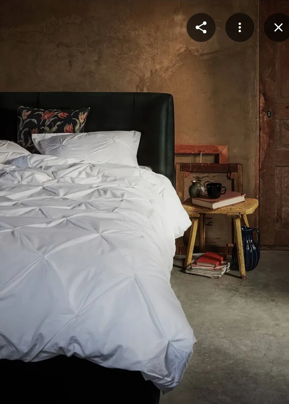 White Full/Queen Duvet cover with 2 shams only image indicator(4)