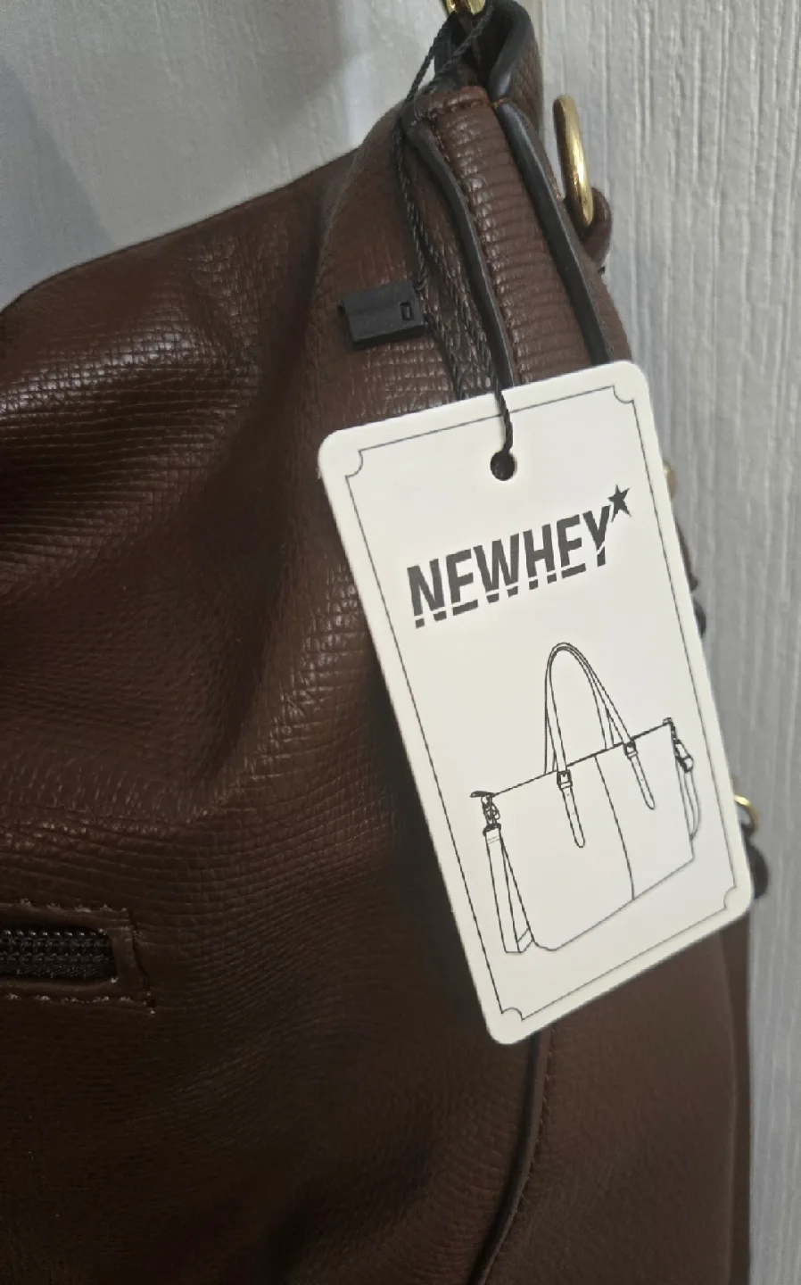 Brown Leather Hobo Bag - New with Tags! image indicator(3)