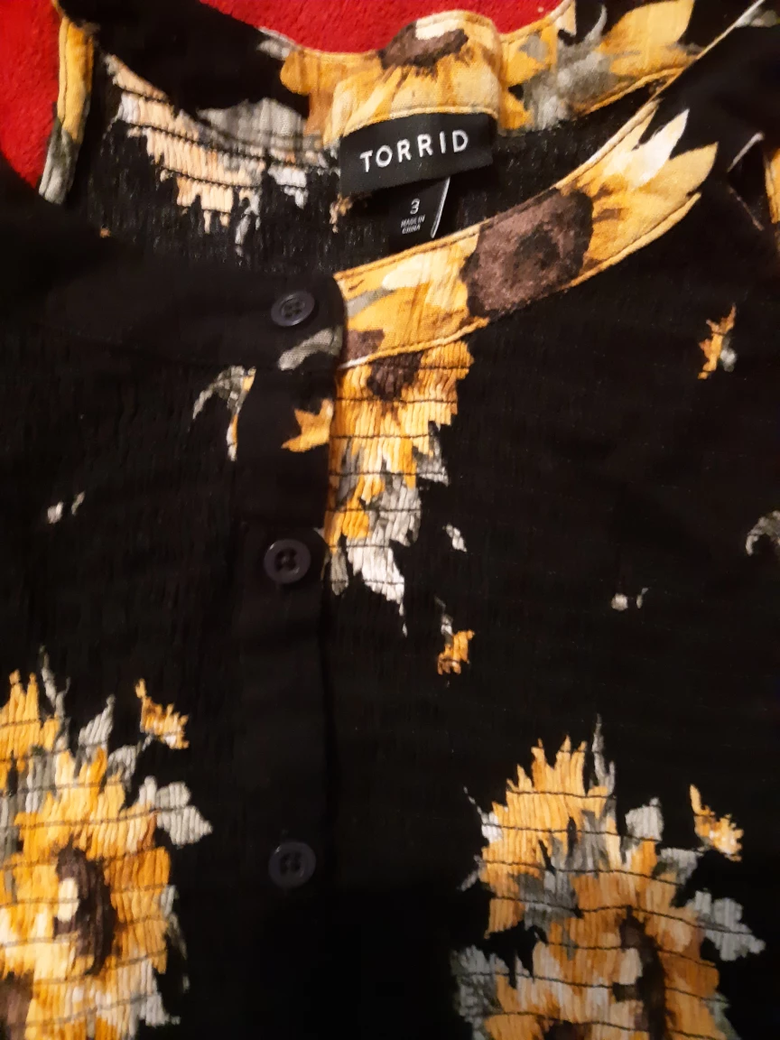 Torrid Sunflower Print Tank Top - Size 3 - photo 4