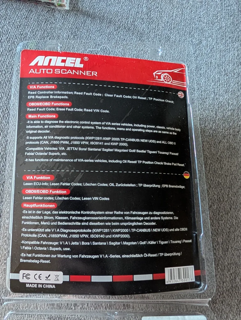 Ancel VD500 OBD2 Scanner Diagnostic Tool Volkswagen VW Audi image indicator(4)