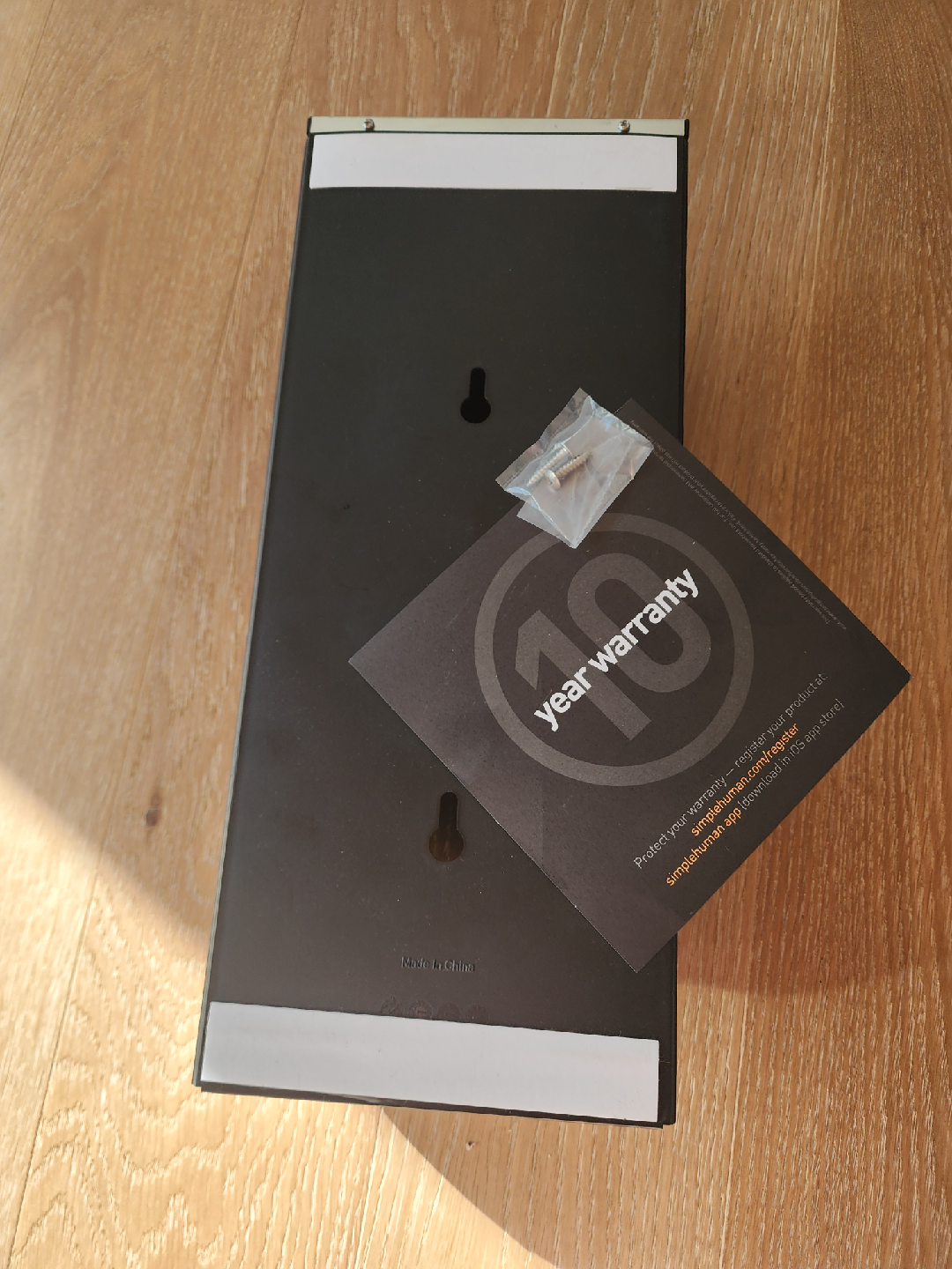Never Used simplehuman Wall Mount Grocery Bag Dispenser 🧡 - photo 2